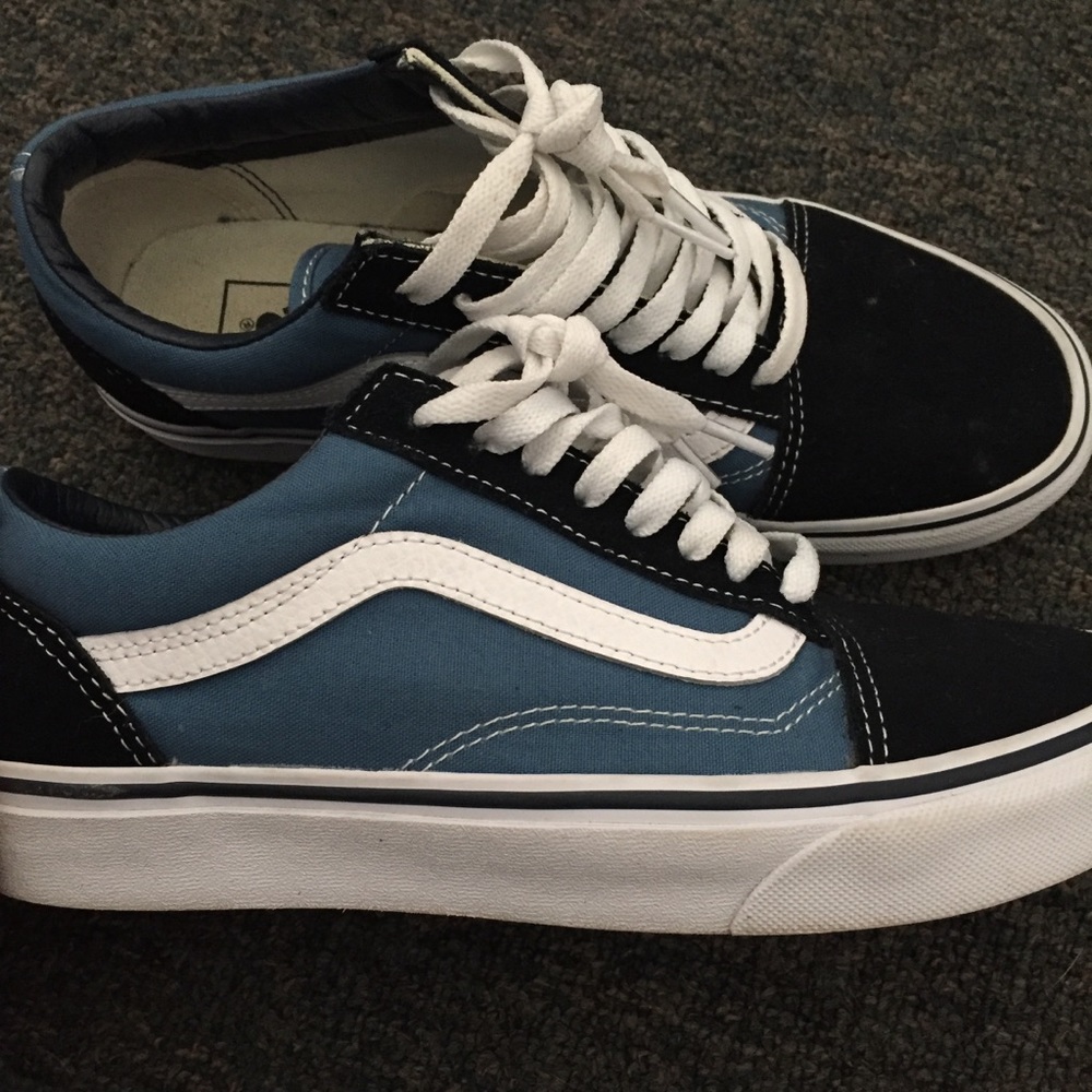 blue old school vans